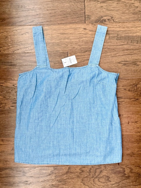J. Crew Tops - J. Crew Chambray Square-Neck Tank Top